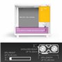 SGPC K66 Lite Boîtier compact ITX – Design élégant en acier de 1 mm-1,5 mm avec panneau latéral en verre trempé de 3 mm. Compati
