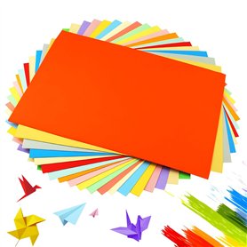 Maxentico Papier Origami, Coloré Cartonné A4, Feuilles Enfant pour Origami, Feuille Couleur, pour Bricolage Arts Artisanat Décor Maxentico Papier Origami