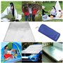 Tkxjry 200x200cm Tapis de Sol Isolant en Aluminium, Tapis Isolant Camping, Tapis de Camping en Film, Couverture Isolante pour Te