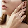 DGUSO Lot de 4 Bague Anti Stress Femme Bague Anxiete Femme Avec Perles Bague D'dnxiete Réglable Bague Anneau Tournant Anneau Ouv