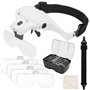 Tunejoy Lunette Loupe avec LED Casque Loupe Frontale 1