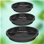 JRSHIRLEYLTD Lot de 9 soucoupes rondes en plastique pour pot de fleurs - Pour l'intérieur et l'extérieur
