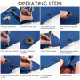 Boutons Pression 12 Sets Metal Bouton Snaps pour Cuir Vêtement Pressions Couture avec 4 Pcs Outils de Fixation pour Vêtements, V