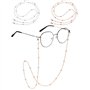 Chaîne Lunettes Femme 2 Pièces Cordon Lunettes de Soleil Réglable Antidérapante Sangle Attache Ficelle Accroche pour Décoratif A