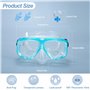 Masque Plongée Enfant Lunettes Piscine Enfants Adolescents de 7 à 12 Ans Protection UV 180°View HD Anti-buée Anti-Fuite Lunettes