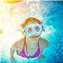 Masque Plongée Enfant Lunettes Piscine Enfants Adolescents de 7 à 12 Ans Protection UV 180°View HD Anti-buée Anti-Fuite Lunettes