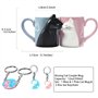 Cadeau Couple Chat Tasses de Couple de Café Cadeau Mariage Ensemble de Tasses Chat Mug pour Décoration de Mariage Cadeaux Assort