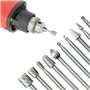 Bestgle 20PCS HSS Coupe Rotative Bavure Fraises Rotatives Fraisage Burr Cutter Outils Bois Pierre Métal Sculpture