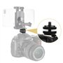 Griffe de Support Triple Adaptateur de Montage Support d'Extension d'Adaptateur pour Microphone Flashs Moniteur Appareils Photo