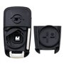 Boîtier de clé de Voiture Pliable à 3 Boutons Coque pour clé Opel Vauxhall Insignia Astra J Zafira B Meriva avec Lame Non coupée