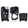 Boîtier de clé de Voiture Pliable à 3 Boutons Coque pour clé Opel Vauxhall Insignia Astra J Zafira B Meriva avec Lame Non coupée
