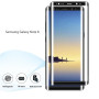 pour Samsung Galaxy Note 8 3D Couverture Complète Film de Protection d'écran，Vuciya Verre Trempé，Dureté 9H Glass，Ultra Anti Rayu