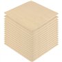 MUKCHAP Lot de 15 feuilles de bois de contreplaqué carrées de 254 x 254 x 6 mm