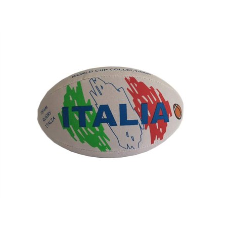 Vari‚ Divers Ballon de Rugby Italie en Caoutchouc Taille 30 cm PS 31406