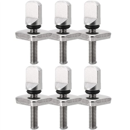CENPEK Lot de 6 vis d'aileron en métal sans outil pour planche de surf