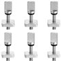 CENPEK Lot de 6 vis d'aileron en métal sans outil pour planche de surf, longboard, paddle et SUP