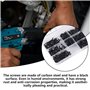 340 Pcs Vis Autoforeuse Noir Traverse 8 Tailles Différentes avec Boîte D'Assortiment Vis Autoforeuse Métal Noir pour Meubles Voi