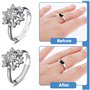 LiJuanWang Ajusteur de Taille de Bague Invisible,12 pièces baguier 2 Styles ajusteurs de Bague en Silicone,Réducteur de Bague Si