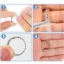 LiJuanWang Ajusteur de Taille de Bague Invisible,12 pièces baguier 2 Styles ajusteurs de Bague en Silicone,Réducteur de Bague Si