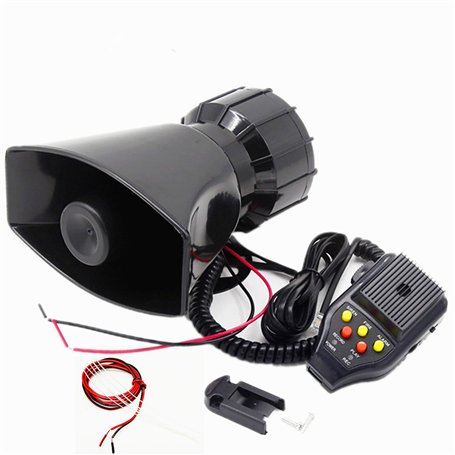 YIYIDA voiture sirène haut-parleur voiture klaxon 100W 130DB klaxon de voiture amplificateur d'enregistrement PA avec système de