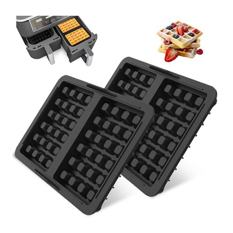 GIDWRIY Lot de 2 Moule Gaufre Silicone Air Fryer