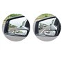 meioro 360° Tourner Miroir de Point Aveugle,Adjustabe Grand Angle Retroviseur HD Verre Convex Side View Mirror for Car