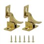 Verrou porte angle droit 90 degrés - 2 Pièces Boulons de verrouillage boucle barillet à verrou coulissant avec vis pour portes t