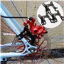 Benaton 3 Pièces Adaptateur Cadre Support Frein à Disque, Frein à Disque Bicyclette Adaptateur Noir, Adaptateur Cadre Frein de B