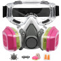 Masque de Protection Respiratoire avec Filtres et Lunettes