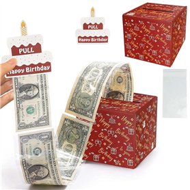 HUAEDNWKYI Boîte Cadeau DIY - Emballage Cadeau pour Argent, Boîte de Chèque Cadeau Vide, Présentation de Chèque Cadeau Shopping, HUAEDNWKYI Boîte Cadeau DIY - Emballage Cadeau pour Argent