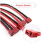 RUIZHI 5 Paires Deans Style T Plug Mâle Femelle Connecteur avec Fil de Silicone 14AWG T Plug Connector pour Câble de Batterie RC