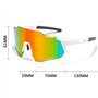BECILES Lunettes de soleil de vélo pour homme et femme - Lunettes de protection anti-UV pour activités de plein air telles que l