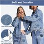 20 Pièces Patchs Jean Thermocollant Denim,Denim Jeans Patchs à Repasser avec accessoires de couture,Tissu Thermocollant Pour Déc