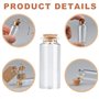 YOYEAH Lot de 30 petites bouteilles en verre avec bouchon en liège - 10 ml - Tubes à essai pour décorations de fête de mariage e