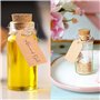 YOYEAH Lot de 30 petites bouteilles en verre avec bouchon en liège - 10 ml - Tubes à essai pour décorations de fête de mariage e