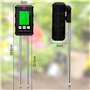 Testeur de Sol 6 en 1 Hygrometre Plante avec pH Humidité Fertilité du Sol Lumière du Soleil Détection de Température Testeur Hum
