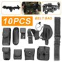 ACEXIER Kit Utilitaire de Garde de Polices d'entraînement Militaire Tactique avec Ceinture d'application de la Police en Tissu O