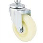 Roue de porte, roues de rotatives à ressort en nylon de 4 pouces avec capacité de charge robuste de 200 kg / 440 lb pour les app