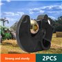 NICCOO Boule Attelage Tracteur Tondeuse, 2 Coupleur Rapide Tracteur Tracteurs Crochet attelage Mixte 3 Trous Boule Dattelage Cro