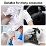 Lot de 72 gants blancs en coton : gants en coton blanc de soin, gants de protection en coton, confortables et respirants pour le