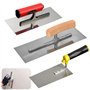 Lot de 3 truelles de lissage professionnelles en acier inoxydable avec truelle de nettoyage