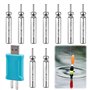 Lot de 9 piles CR425 compatibles avec les flotteurs LED - Rechargeables - Pour cloches d'alarme de pêche et flotteurs de pêche -