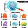 7 Pièces Jouet de Bain Bébé Jouets de Piscine Animaux Flottants Salle de Bain Jouet Jouet de Bain de Jeu de Pêc