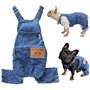 Chemises en jean pour chien