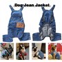 Chemises en jean pour chien, salopette en jean pour animaux de compagnie, veste en jean pour chiot, combinaison tendance et conf