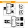 Lot de 2 boîtes de dérivation étanches IP68 - Boîte de distribution - Connecteur de câble étanche - Pour l'extérieur - Presse-ét