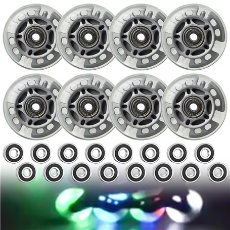 Lot de 8 roues de rollers en ligne