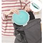 1200ml Bol Pliable Camping, Boîte à Lunch Pliante en Silicone Rond Rétractable Récipients Alimentaires Déjeuner Bento Box Stocka