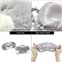2 pcs masque oculaire sommeil femmes filles enfants adulte enfant molle bandes bandes élastiques fluffeuses respirant respirant