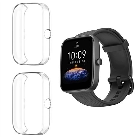 HOMTERN Lot de 2 coques compatibles avec Amazfit Bip 3/Bip 3 Pro